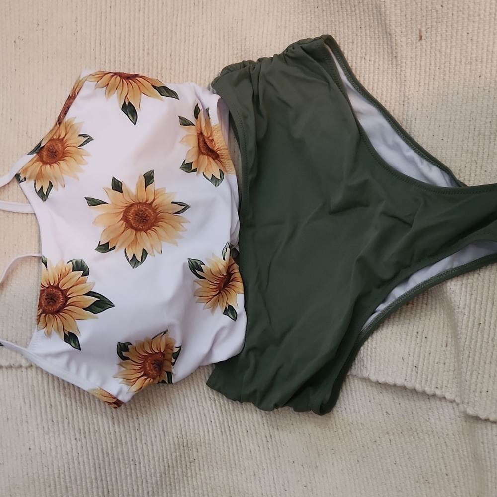 Zaful Sunflower bathing suit